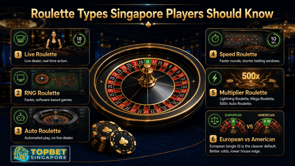 Top 9 Online Roulette Casinos in Singapore Compared 2026 different roulette types singapore players should know