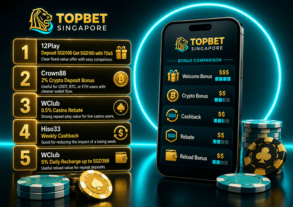 Top 21 Best Online Casino Bonus in Singapore to Claim Now top 5 online casino bonuses sg