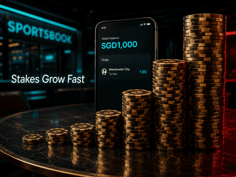 Martingale for Sports Betting in Singapore: After Three Losses How Fast Martingale Stakes Grow
