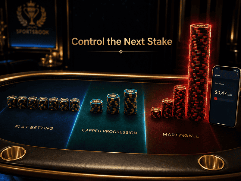 Martingale for Sports Betting in Singapore: After Three Losses Flat Betting vs Full Martingale